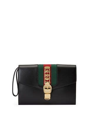 gucci sylvie small wristlet clutch bag|gucci clutch bag price list.